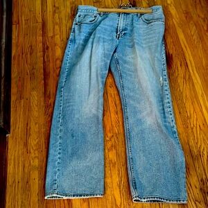 American Eagle 38x32 stone washed blue jeans Men's
